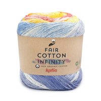 KATIA Fair Cotton Infinity, 103 красно- зеленый