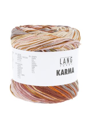 LANG YARNS Karma, 09 коричнево-бежевый