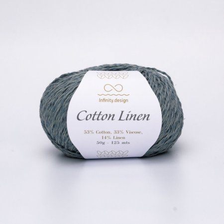 INFINITY Cotton Linen, 8561 DUSTY GREEN серо-зеленый