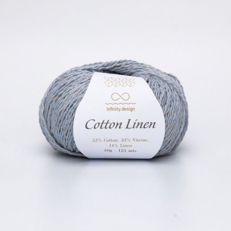 INFINITY Cotton Linen, 7521 DUSTY LIGHT BLUE бледно голубой